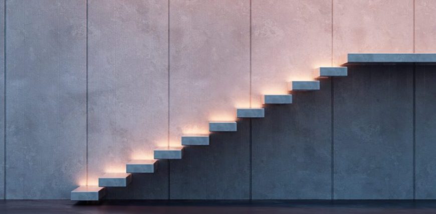 illuminated stairs Mercer 1031