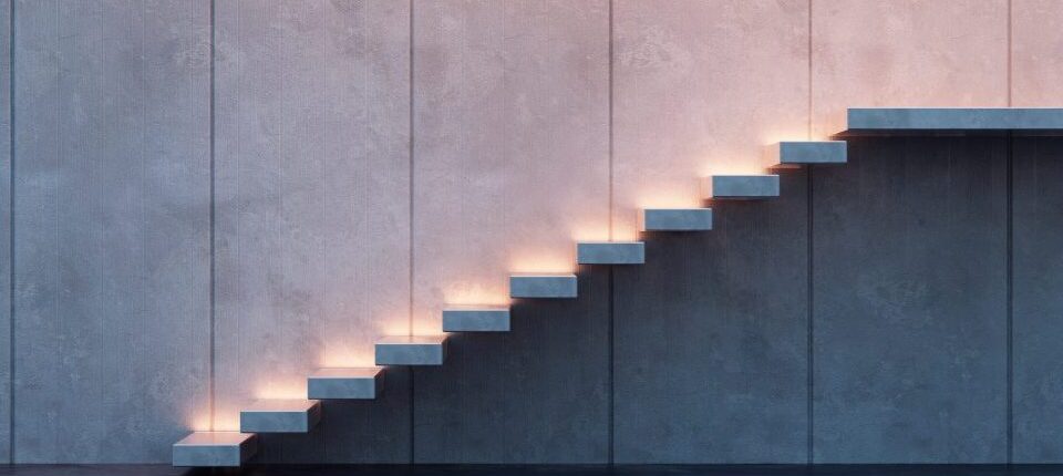 illuminated stairs Mercer 1031